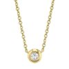 0.05Ct Diamond Bezel Necklace