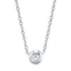 0.05Ct Diamond Bezel Necklace