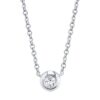 0.05Ct Diamond Bezel Necklace - Image 2
