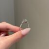3.5ct Brilliant Round 4-Prong Baguettes Side Stones Ring - Image 3