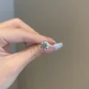 3 Carat engagement ring with sleek 1.5mm plain band