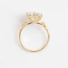 Snowdrift engagement ring with a clean, timeless silhouette