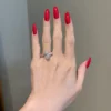 Iced out oval ring with premium CZ stones
