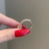 925 sterling silver ring with thick gold plating