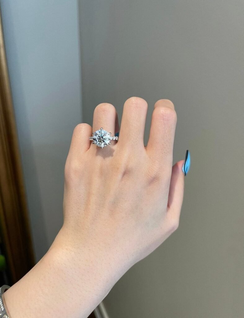 5 Carat Diamond 925 Sterling Silver Engagement Ring