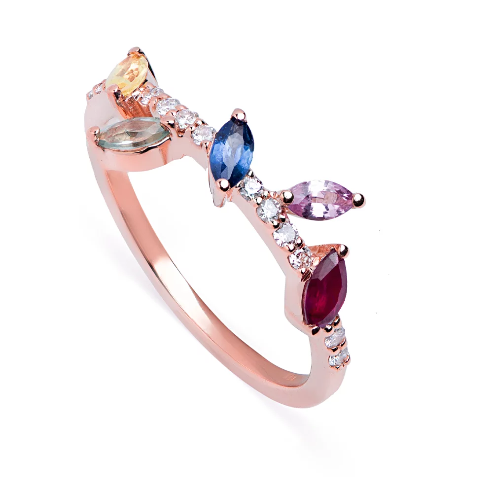 5 Marquise Simple Ring