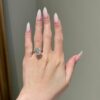 6 Carat Brilliant Cushion Cut Engagement Ring - Image 3