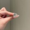 6 Carat Brilliant Elongated Cushion Cut 925 Sterling Silver Engagement Ring