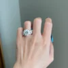 6 Carat Brilliant Round Engagement Ring - Image 2