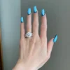6 Carat Brilliant Round Engagement Ring - Image 3