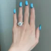 6 Carat Brilliant Round Engagement Ring - Image 4