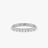 7 Diamond Stacking Ring in 925 sterling silver with thick gold plating