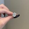 8 Carat Oval Cut Engagement Ring 925 Sterling Silver