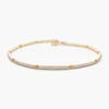 9235 Silver Stackable Diamond Bar Bracelet - Image 6