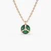 925 Marquise Emerald Cluster Necklace