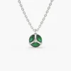 925 Marquise Emerald Cluster Necklace - Image 3