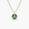 925 Marquise Emerald Cluster Necklace - Image 5