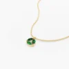 925 Marquise Emerald Cluster Necklace - Image 7