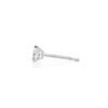 Floating diamond heart stud in a simple silhouette