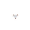 925 Silver 0.25Ct heart stud earring