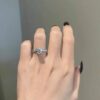 925 Silver 1.5 Carat Brilliant Diamond Ring - Image 2