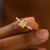 925 Silver 1.5ct Emerald Cut Solitaire Engagement Ring - Image 2