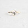 925 Silver 1.5CT Round Cut Diamond Engagement Ring - Image 5