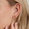 925 Silver 15mm Hoops Earring - Image 10