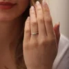 925 Silver 1Ct Diamond Engagement Ring - Image 3