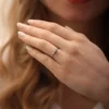 925 Silver 1Ct Diamond Engagement Ring - Image 4