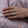 925 Silver 2.00Ct Cushion Cut Diamond Engagement Ring - Image 2