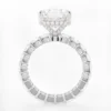 925 Silver 2.00Ct Cushion Cut Diamond Engagement Ring - Image 7