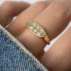 925 Silver 222 Signet Ring - Image 6