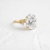 925 silver engagement ring with a softly sparkling design