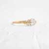 Engagement ring with a 2ct centre stone and pave setting