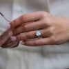 925 Silver 3.00Ct Cushion Cut Diamond Engagement Ring