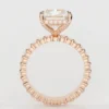 Radiant cut engagement ring designed for a bright, eye-catching finish