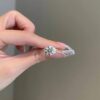 925 Silver 3.5CT Round Brilliant Diamond Solitaire Engagement Ring