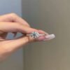 925 Silver engagement ring featuring a premium CZ diamond solitaire