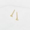 Nickel-free 925 Silver 3 Ball Studs Earrings for sensitive ears