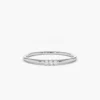 925 Silver 3 Stone Minimalist Diamond Ring - Image 3