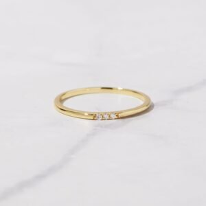 925 Silver 3 Stone Ring