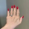 925 Sterling Silver ring with thick gold plating