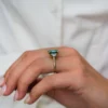 925 Silver 4.00Ct Emerald Stone Engagement Ring - Image 2