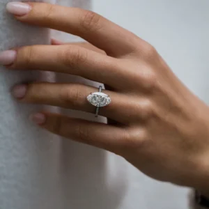 925 Silver 4.50Ct Marquise Cut Diamond Engagement Ring
