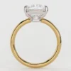 Cushion-cut ring with a classic, softly shaped silhouette