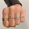 925 Silver 4ct Oval Engagement Solitaire Ring - Image 2