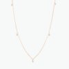 Gold-plated sterling silver necklace with Premium CZ Diamond accents