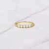 925 Silver 5 Stone Opal Ring with a delicate, clean profile