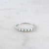 Slim 1.7mm ring with five opal stones
